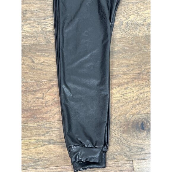 COMMANDO Faux Leather Joggers Black Sz S NWOT - Picture 3 of 6
